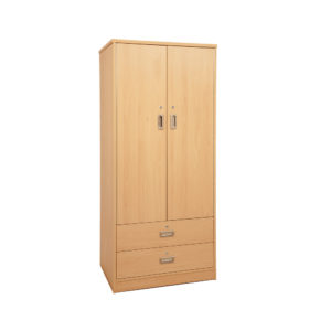 Tough Plus Double Wardrobe with 2 Drawers